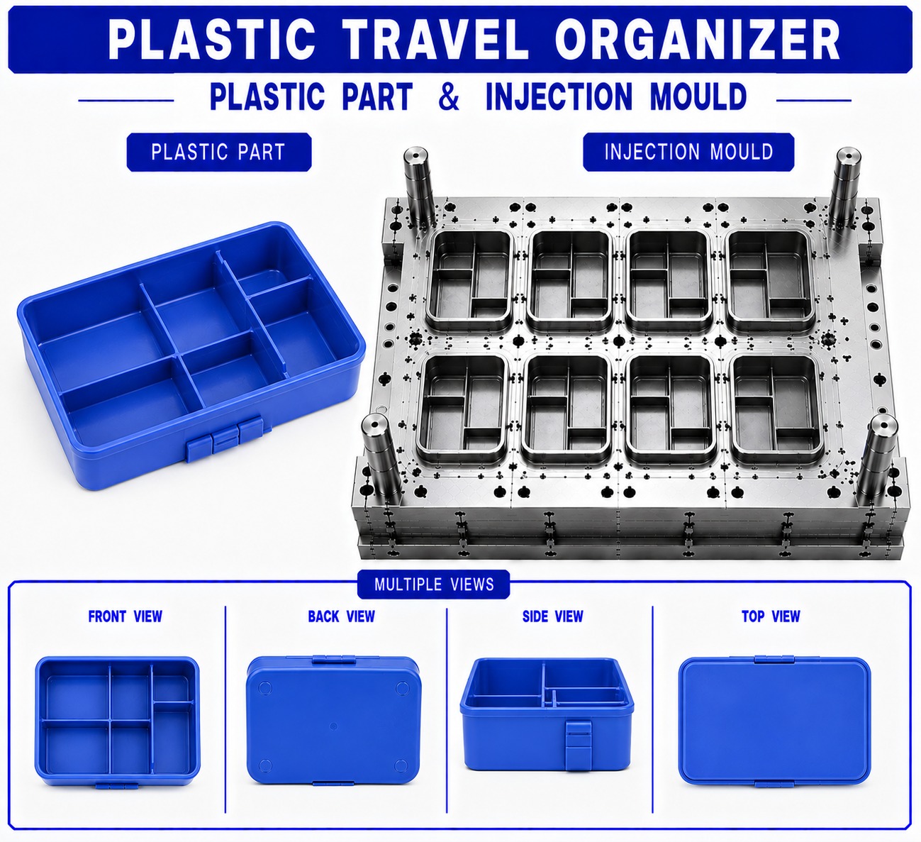 Plastic Travel Organizer Mould and Moulding Service